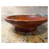 Mid-Century Modern Wood Bowl13.5×3.75