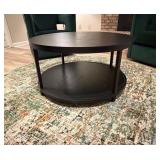 Round Black Coffee Table79'