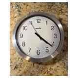 Hippih Wall Clock with Silver Trim