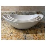 Maison Blanc Canoe Serving Bowls11×3.75