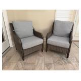 Hampton Bay Wicker Armchairs26.5x27x34