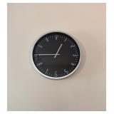 Modern Wall Clock w/Black Face13.75