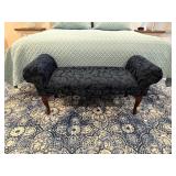 Upholstered Rolled Arm Bench46x17x20.5