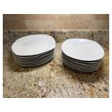 Denmark White Porcelain Plates/Bowls10'