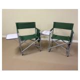 Folding Green Camping Chairs