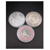 3 Marines Challenge Coins
