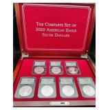 The Complete Set of 2020 American Silver Eagles