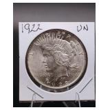 1922 Silver Peace Dollar UNC
