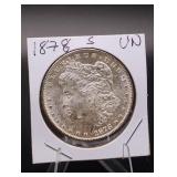 1878-S Morgan Silver Dollar UNC