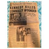 1963 Knox News-Sentinel JFK Assassination Paper