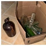 Old Bottles & 1 Gallon Purex Jug