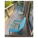 Porch Contents: Grill, Table, Chairs & Cushions