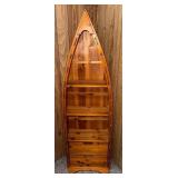 Wood Boat Bookcase