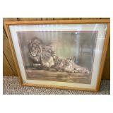 Lion Family Print