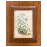 Vtg Watercolor of Wildflowers9.5×13