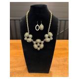 Gold-Tone Necklace/Earrings Set8.75