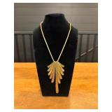 Gold-Tone Fringe Necklace8'