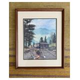 Framed Fish Camp Fork Artwork17.5×21.5