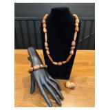 Wooden Necklace/Bracelet Set13'