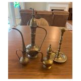 Vtg Brass Decorative Pieces 4'-12'