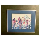 Framed Watercolor Painting 14.5'x11.5'