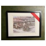 Framed Clementson Signed Print 17'x13'
