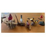 Wooden Bird Sculptures Tallest 9'