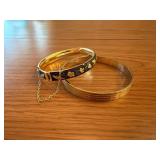 Two Gold-Tone Bangles