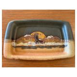 Rectangular Ceramic Bowl With Eagle 11.5'x7.5'
