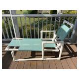 PVC Patio Chaise Lounge Chair25.5x58x32