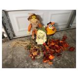 Vtg Fall Scarecrow Decorations 20'