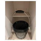 Black and Clear Plastic Bucket