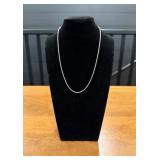 14K White Gold Chain Necklace9'