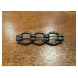 Vtg 925 Silver Brooch2.5'