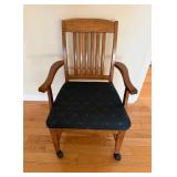 Oak Armchair Office Chair23x22x35.5