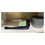 Painting Supplies With Metal Bucket