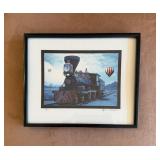 Framed Lyle S. Wessale Train Photo10.5×8.5