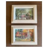 Two Framed Landscape Paintings8×6