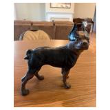 Vtg Heavy Dog Figurine 9'x4'x10'
