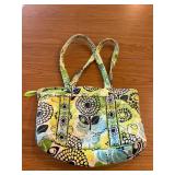 Vtg Vera Bradley Floral Handbag 11'x8.5'