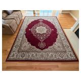 Turkish Red and Beige Area Rug7×10
