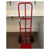Red Hand Truck with Sturdy Wheels 51.5'