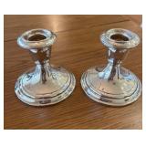 Gorham Silver Plated Candle Holders 3.5'