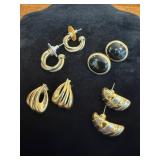 Four Vtg Earrings