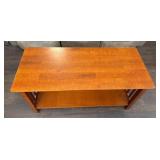 Wooden Coffee Table with Shelf