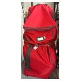 Red Storage Bag With Rolling Base