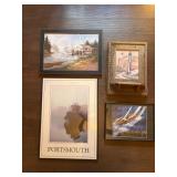 Framed Art, Ian Ramsay Signed Print & Shelf Frame