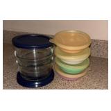 Anchor Hocking and Tupperware Set