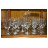 Glassware & Crystal Set With Pitcher