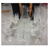 Glass Pitcher and Stemware Set